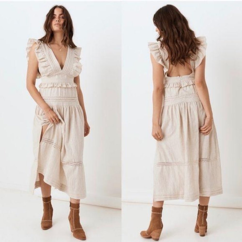 NWOT Spell and the Gypsy Lola Frill Boho Maxi Dress